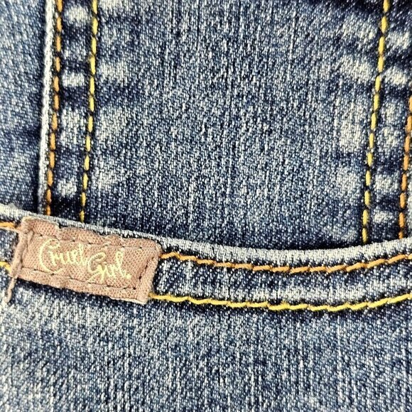 Cruel Girl Slim Western Bootcut Jeans Size 3 Regular Low Rise Medium Wash - Picture 7 of 10